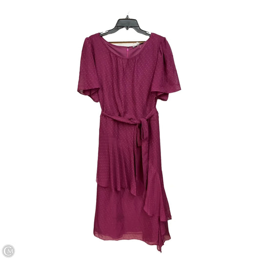 Dress Casual Midi By Dannyandnicole In Purple, Size: Xl