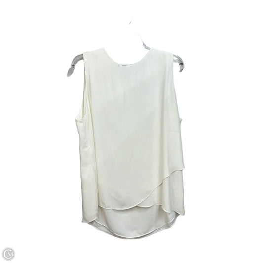 Top Sleeveless By Chicos In Cream, Size: L