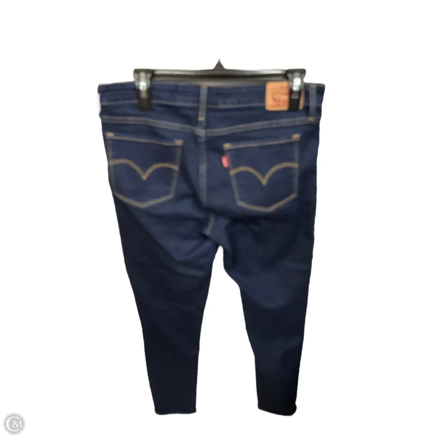 Jeans Skinny By Levis In Blue Denim, Size: 10