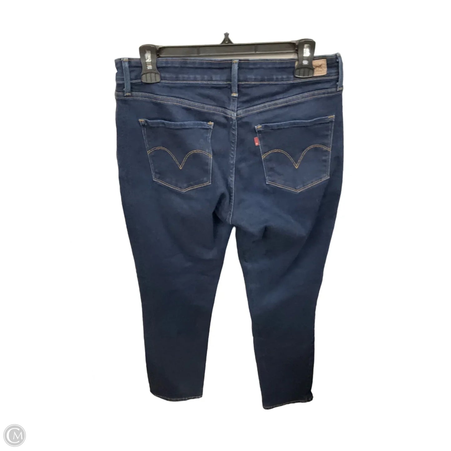 Jeans Skinny By Levis In Blue Denim, Size: 12