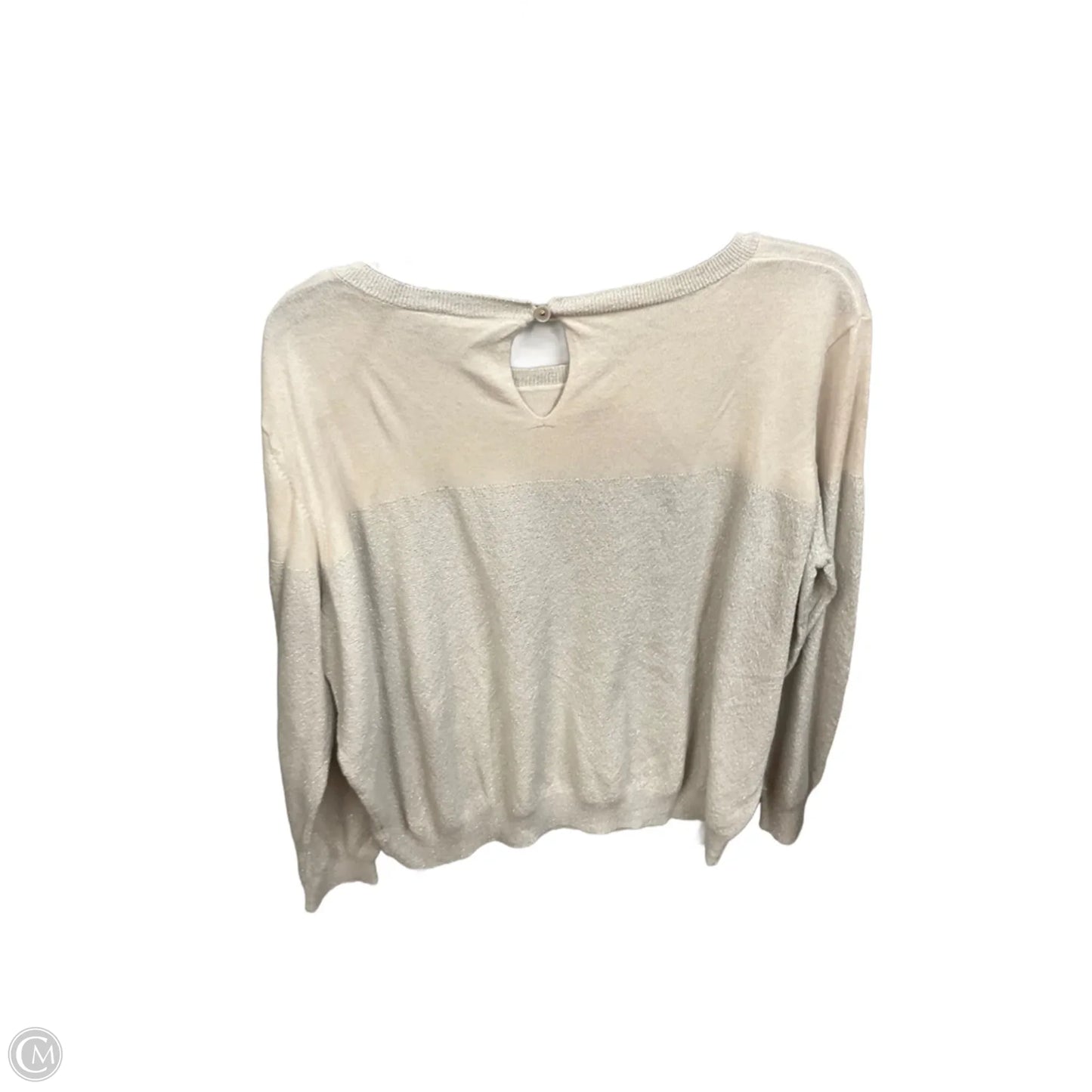 Top Long Sleeve By Clothes Mentor In Beige, Size: Xl