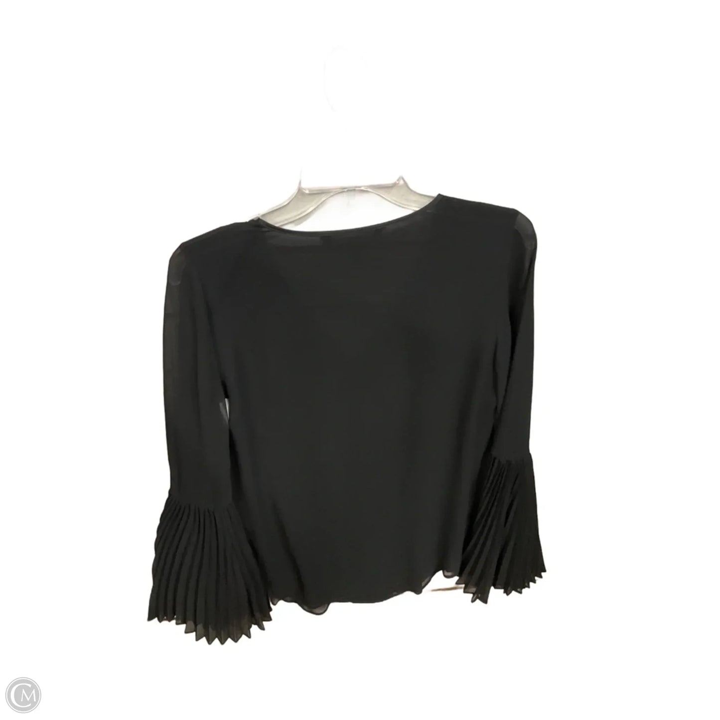 Blouse Long Sleeve By White House Black Market In Black, Size: Xs
