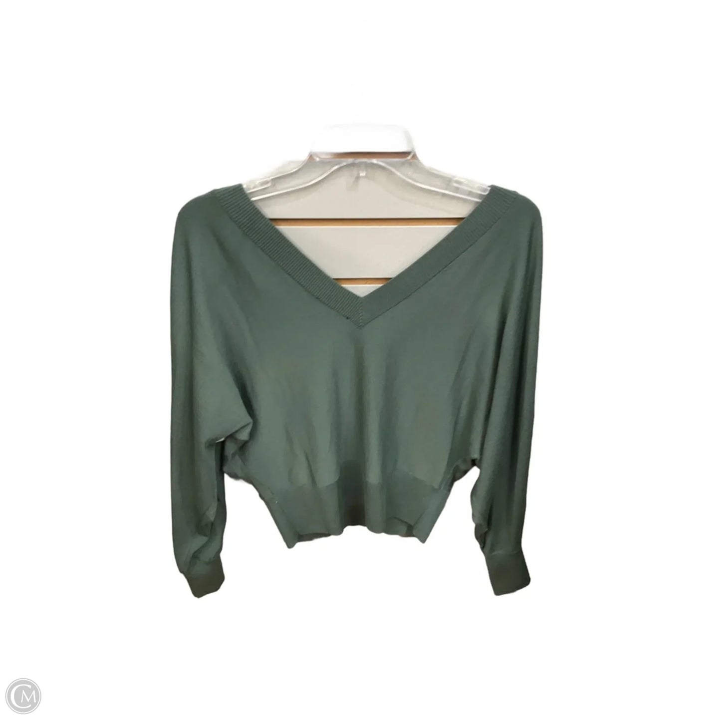 Top Long Sleeve By Express In Green, Size: Xs