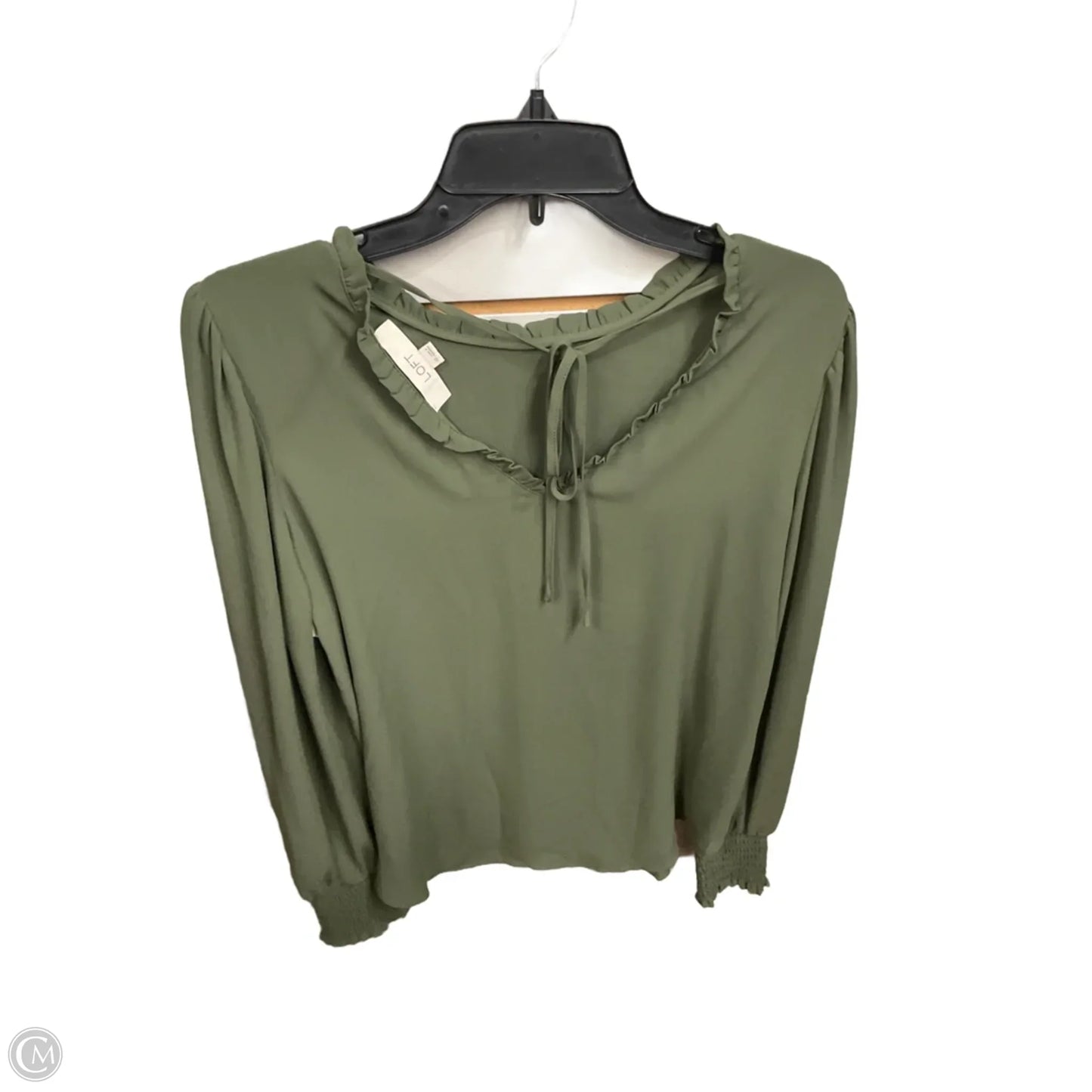 Top Long Sleeve By Loft In Green, Size: Xs