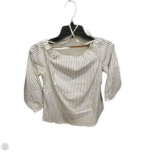 Top Long Sleeve By White House Black Market In Striped Pattern, Size: Xs