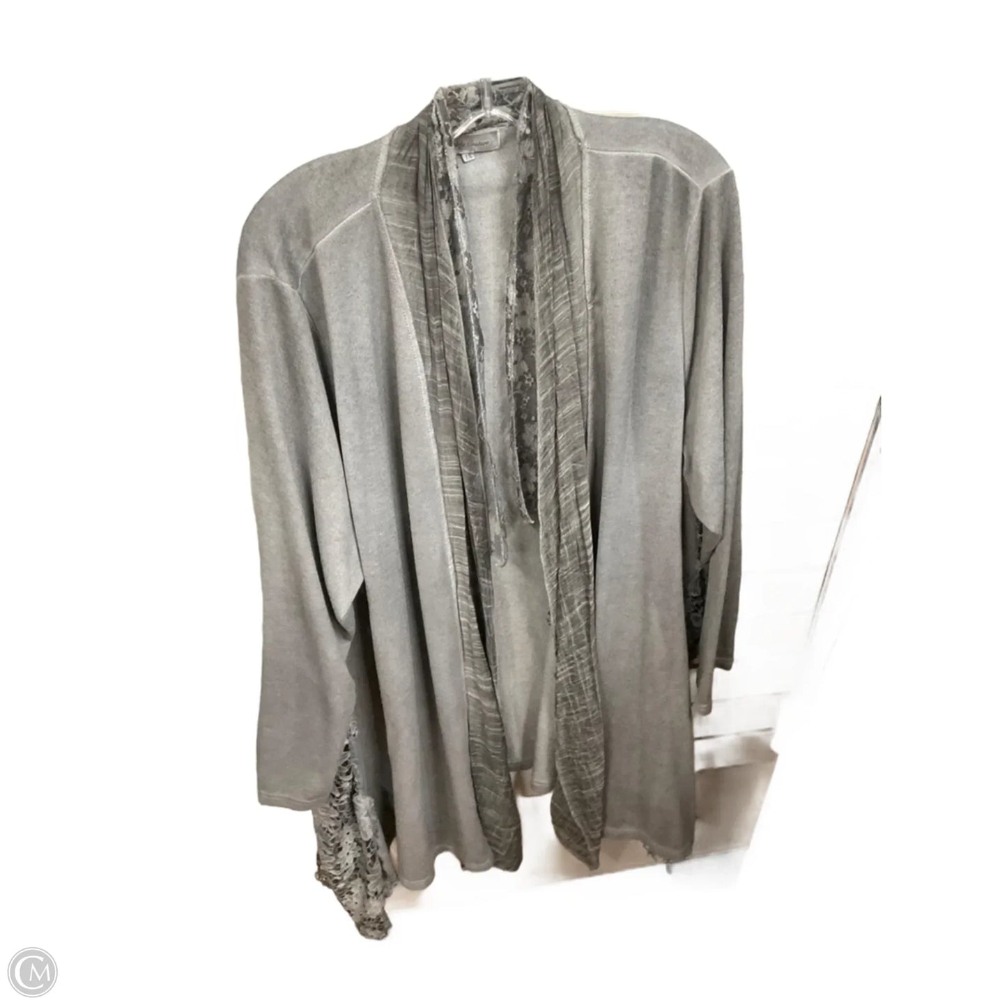 Cardigan By Simply Couture In Grey, Size: 1x