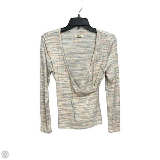 Top Long Sleeve Basic By Madewell In Multi-colored, Size: S