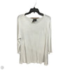 Top 3/4 Sleeve Basic By New Directions In White, Size: L