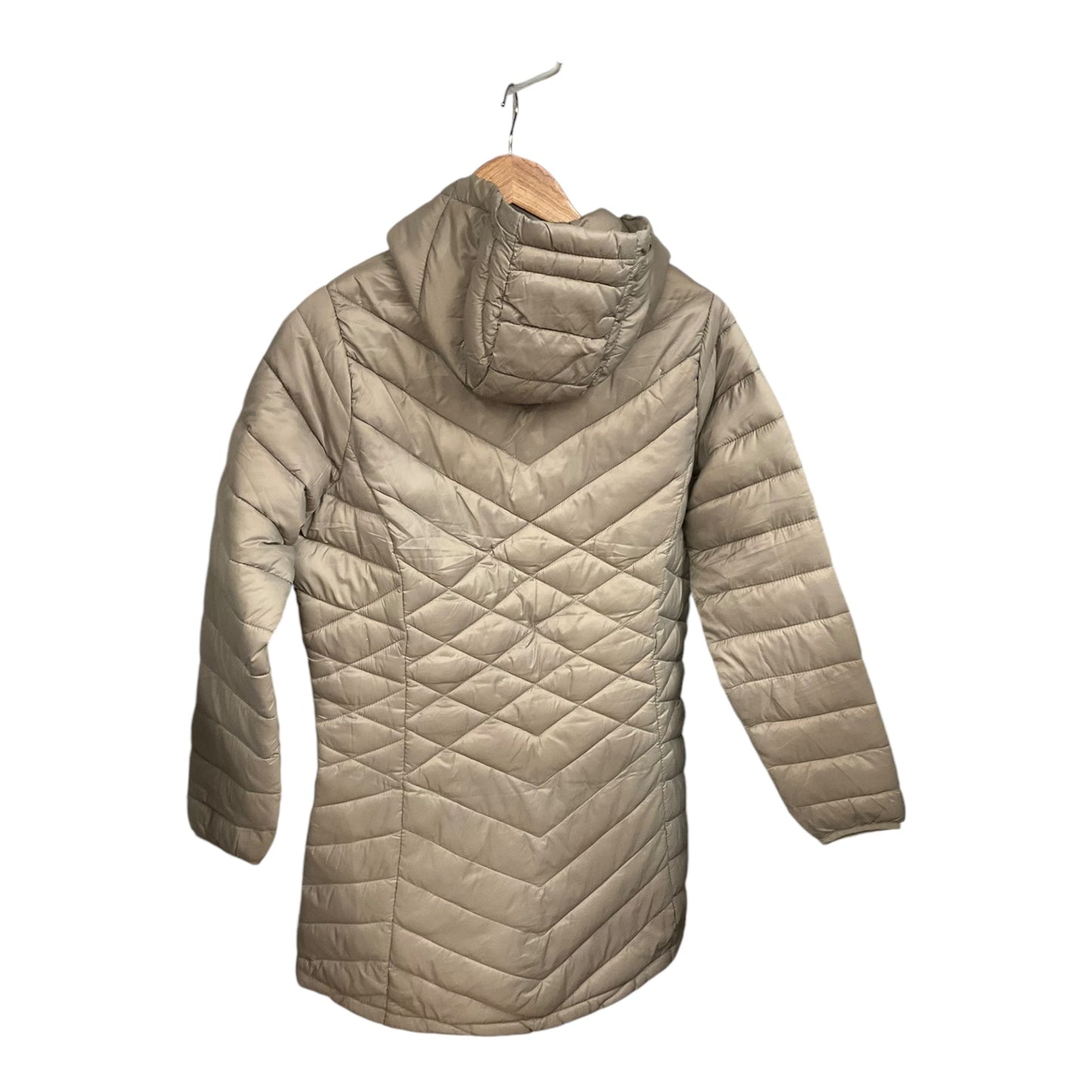 Coat Puffer & Quilted By Zero Xposure In Taupe, Size: M