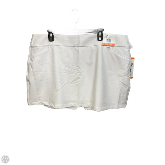 Athletic Skirt By Greg Norman In White, Size: Xxl