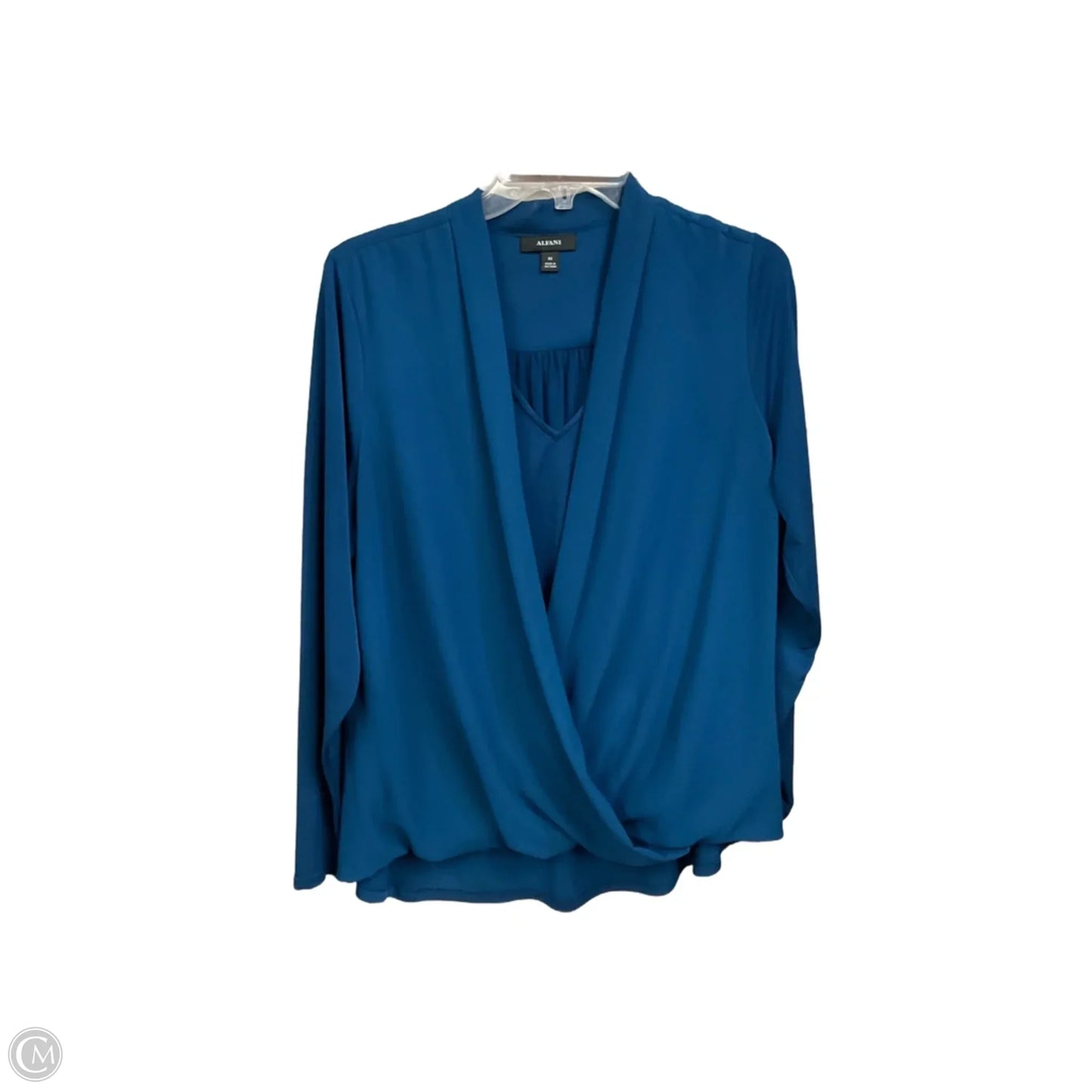 Top Long Sleeve By Alfani In Blue, Size: L