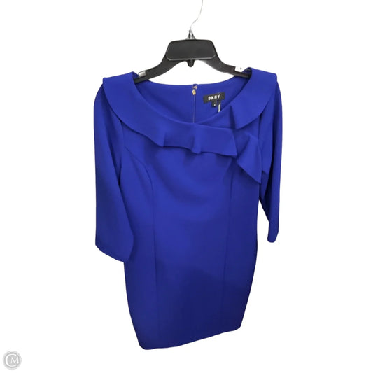 Dress Casual Short By Dkny In Blue, Size: L
