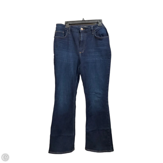Jeans Flared By Lee In Blue Denim, Size: 14
