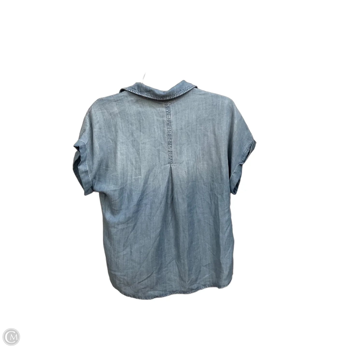 Blouse Short Sleeve By Cloth & Stone In Blue, Size: S