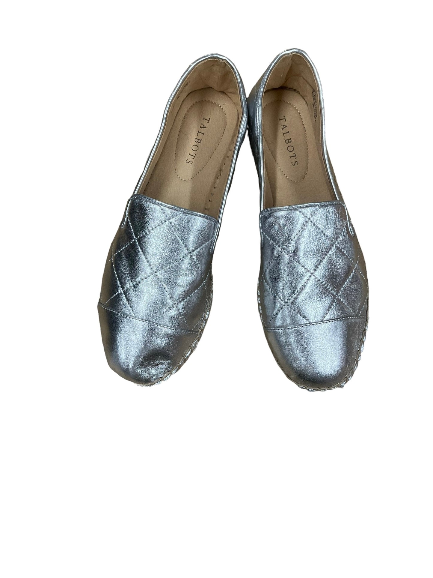 Silver Shoes Flats Talbots, Size 9