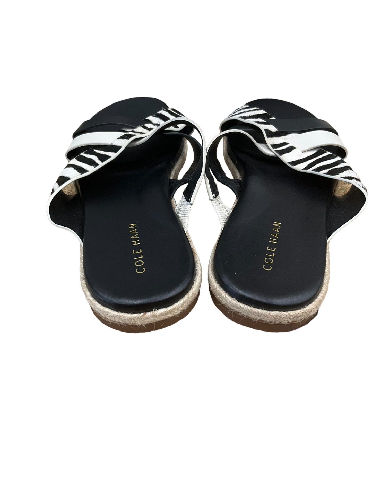 Zebra Print Sandals Flats Cole-haan, Size 5.5