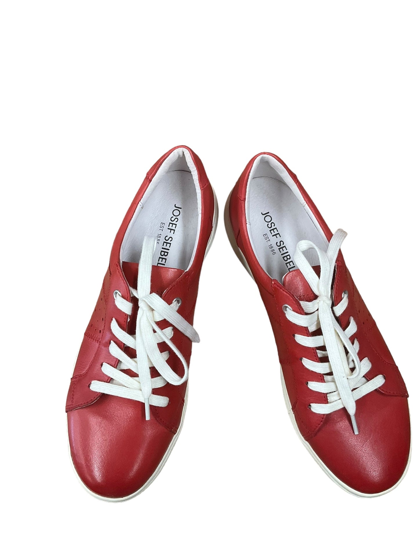 Red Shoes Sneakers Josef Seibel, Size 9