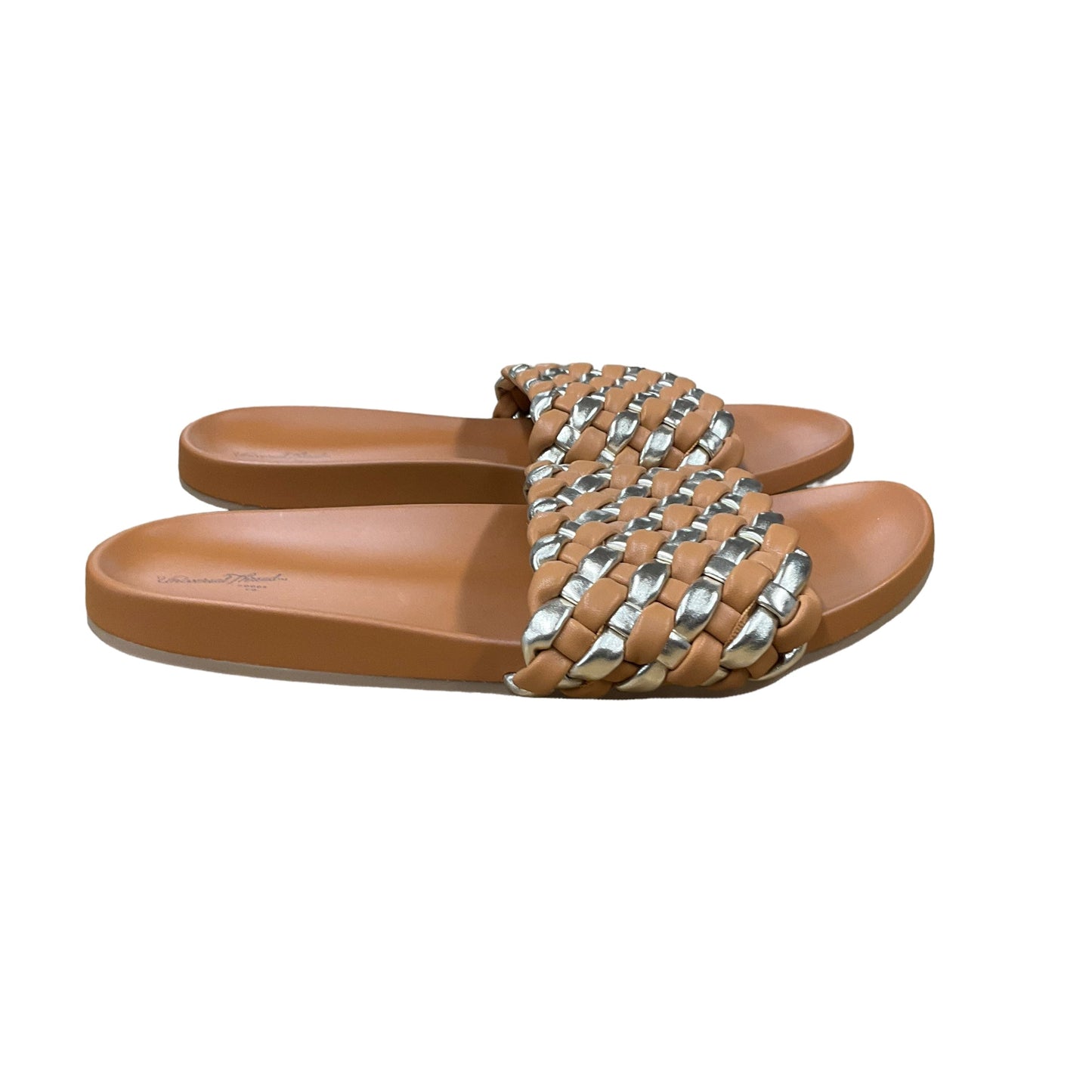 Brown Sandals Flats Universal Thread, Size 8.5
