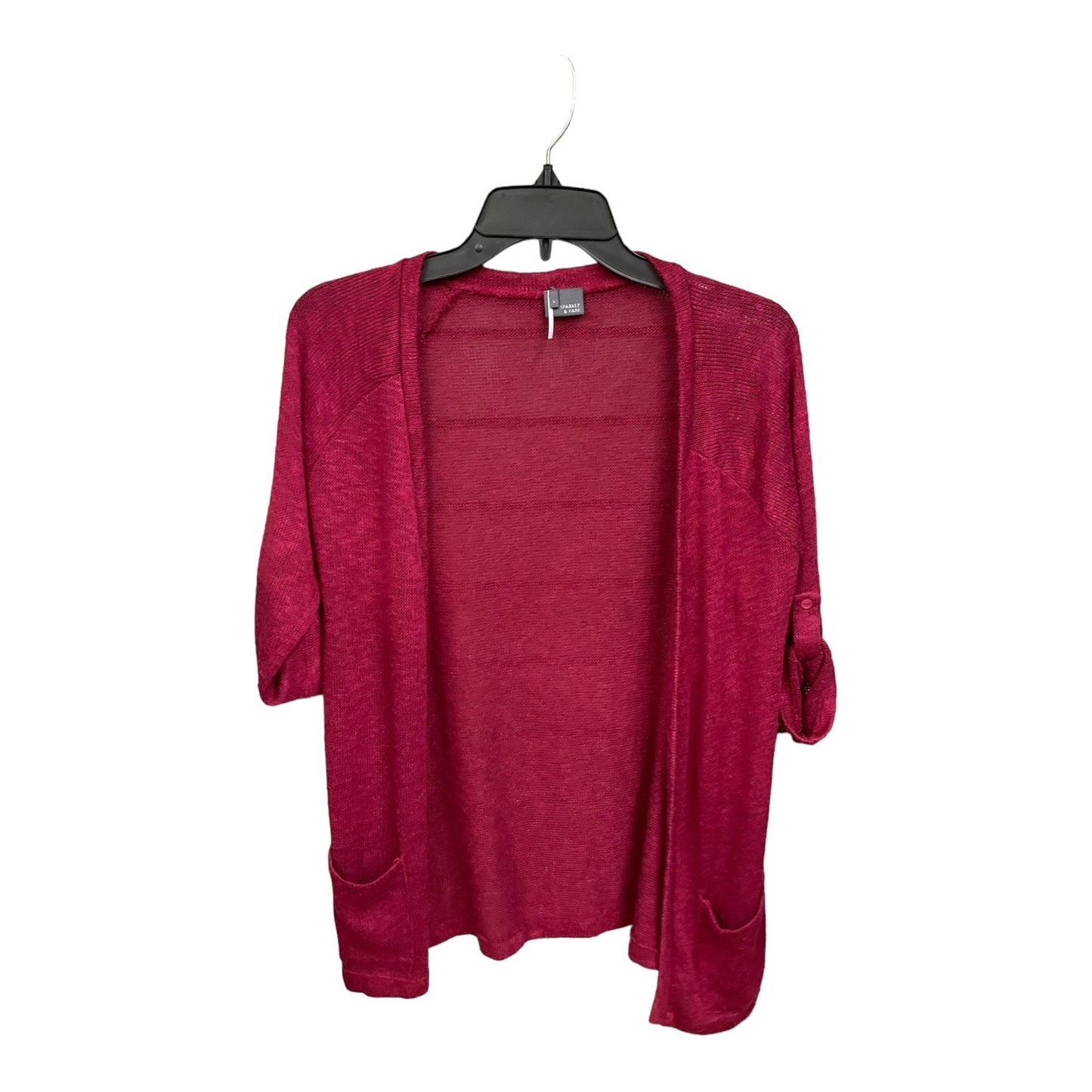 Pink Cardigan Sparkle And Fade, Size S