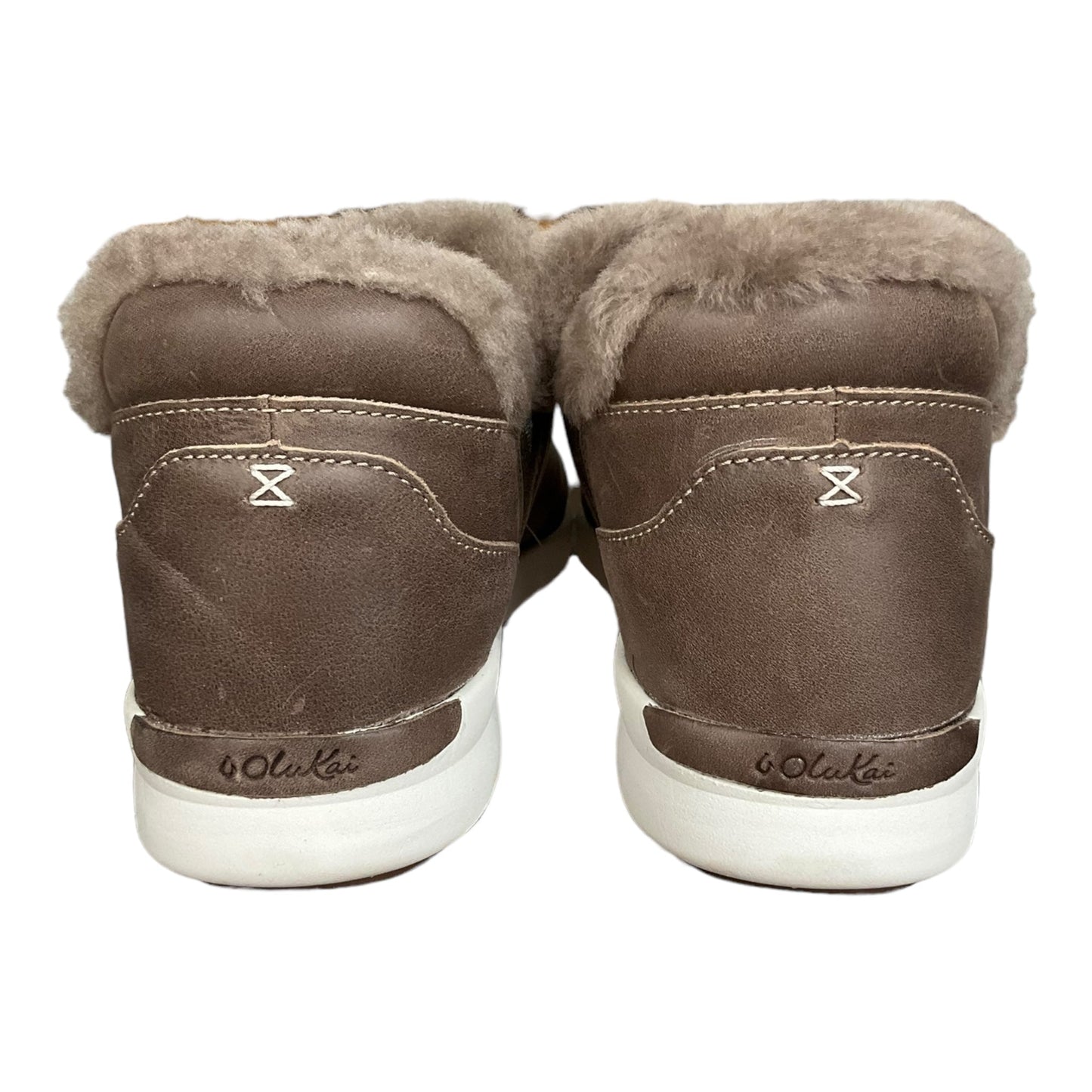 Brown Boots Leather Olukai, Size 8