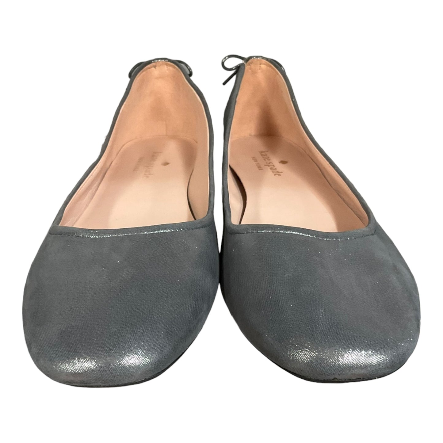 Silver Shoes Flats Kate Spade, Size 10.5
