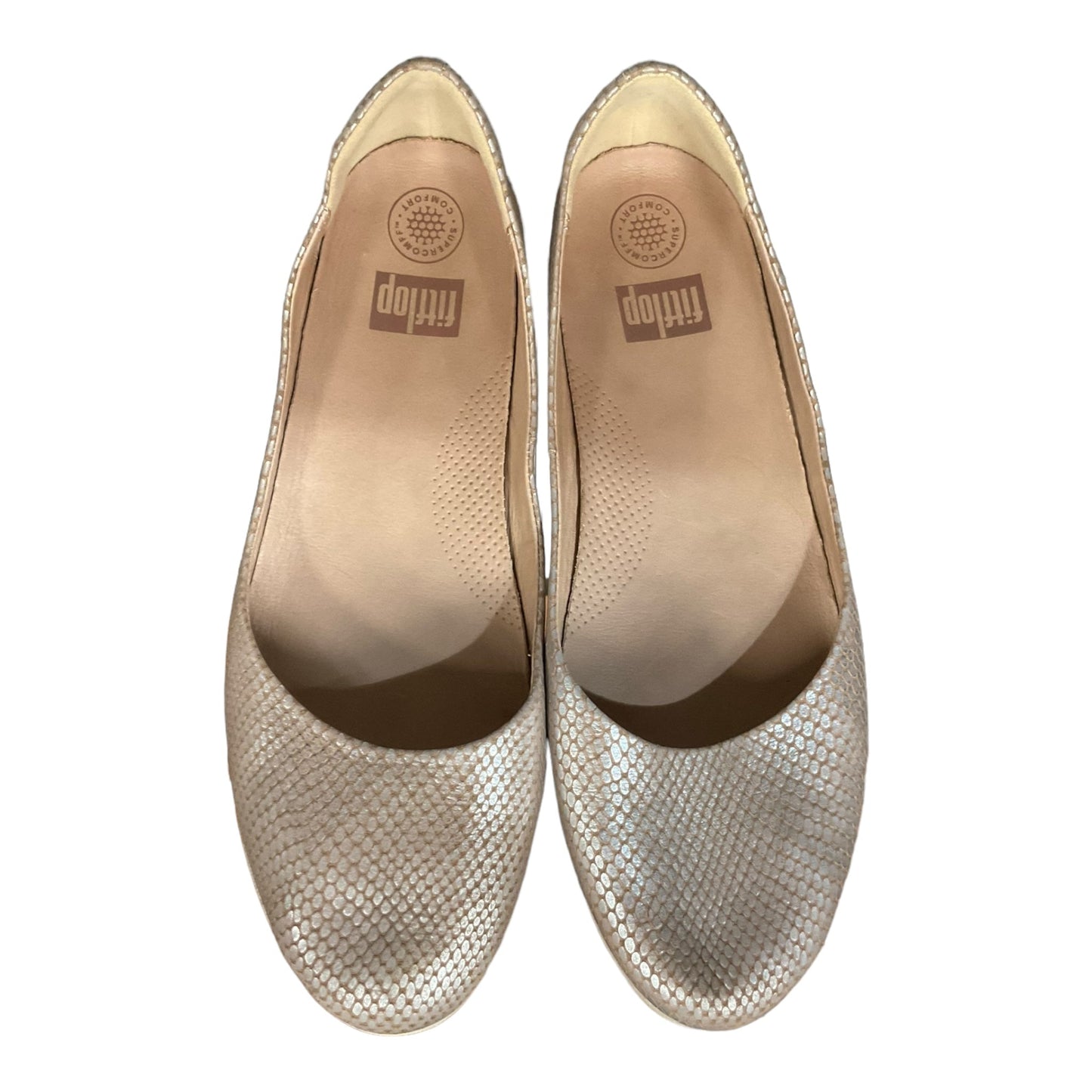 Silver Shoes Flats Fitflop, Size 11