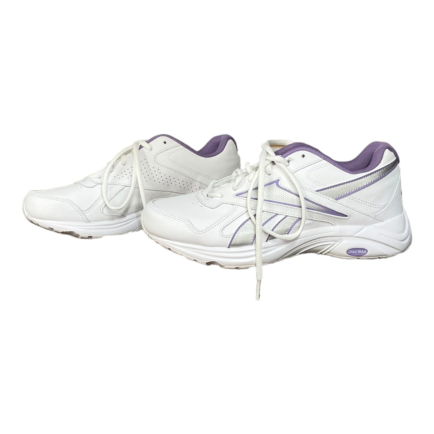 Purple & White Shoes Athletic Reebok, Size 9