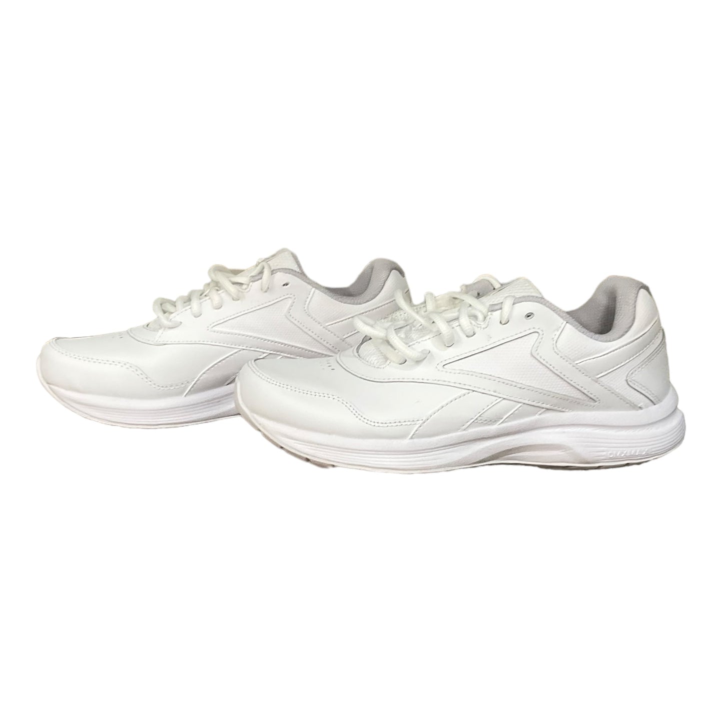 Grey & White Shoes Athletic Reebok, Size 9.5