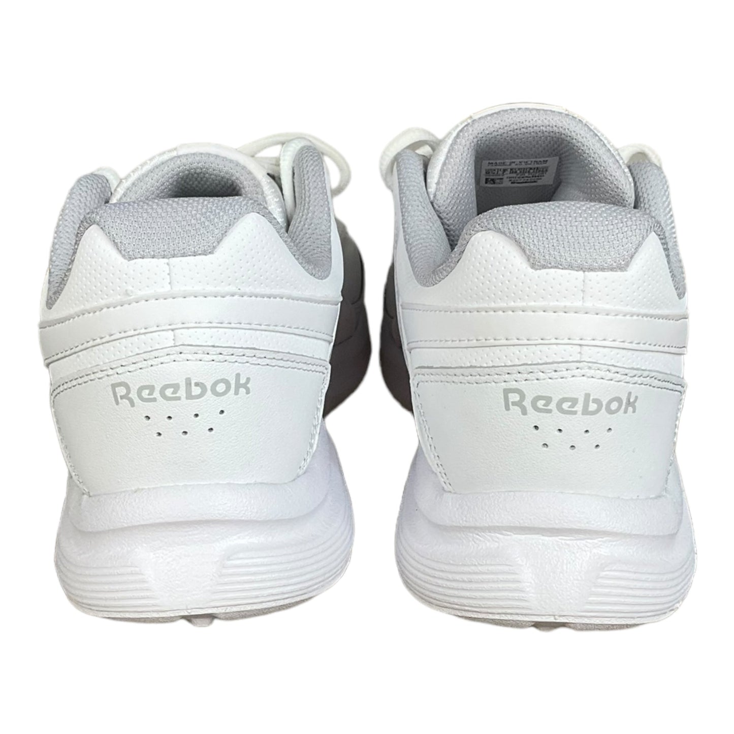 Grey & White Shoes Athletic Reebok, Size 9.5