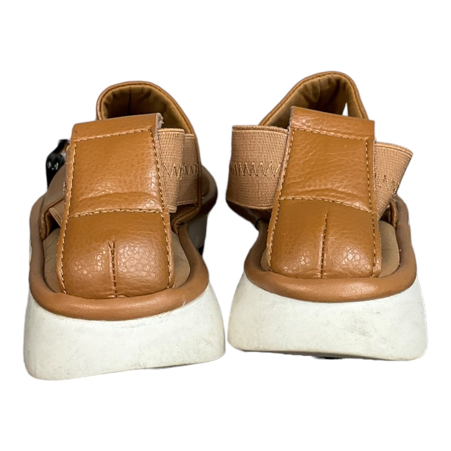 Brown Sandals Flats Skechers, Size 7