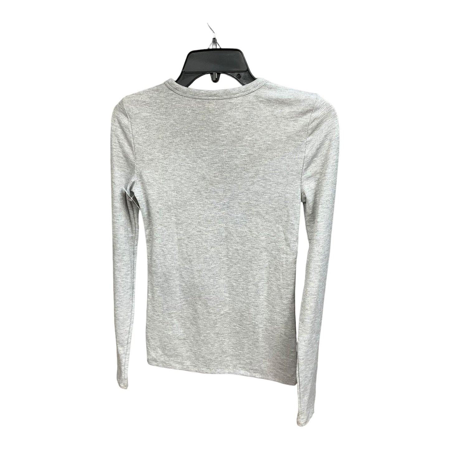 Silver Top Long Sleeve Basic Gap, Size Xs