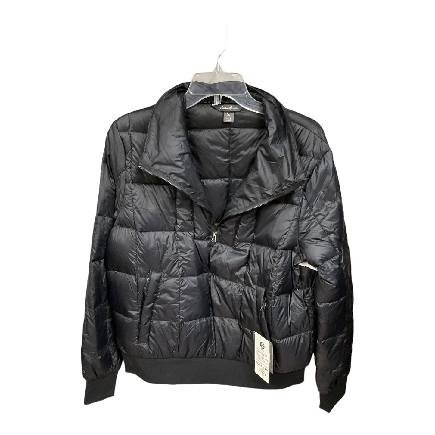 Black Jacket Faux Fur & Sherpa Eddie Bauer, Size L