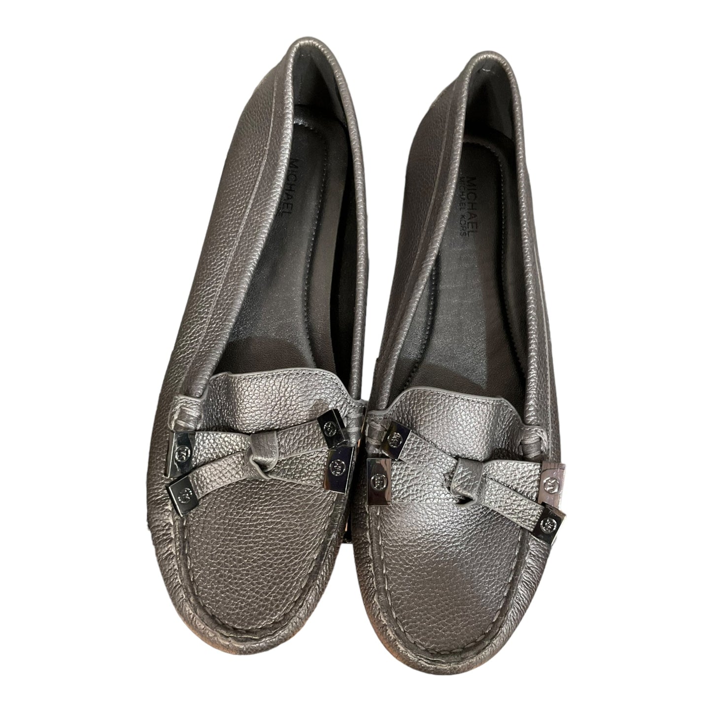 Silver Shoes Flats Michael By Michael Kors, Size 9