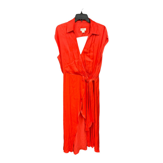 Orange Dress Casual Maxi Maeve, Size L