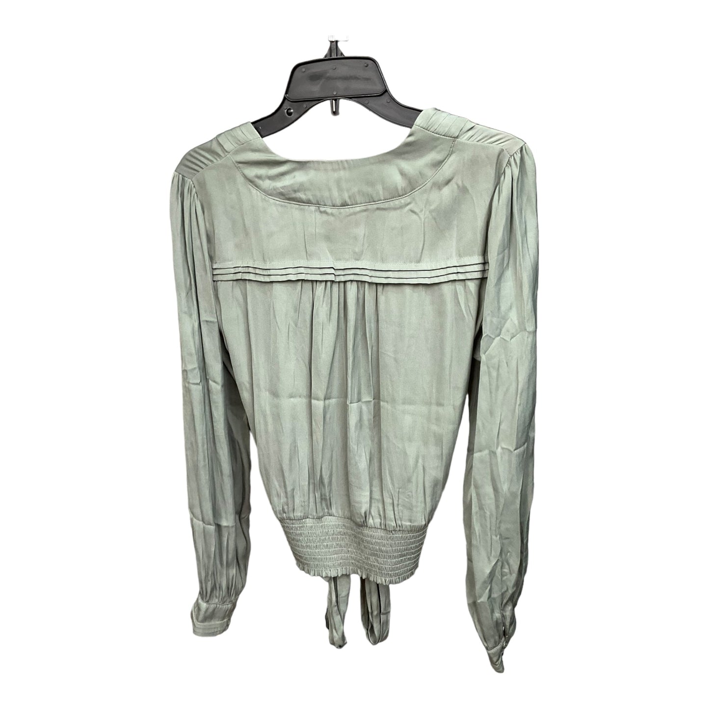 Green Blouse Long Sleeve Anthropologie, Size M