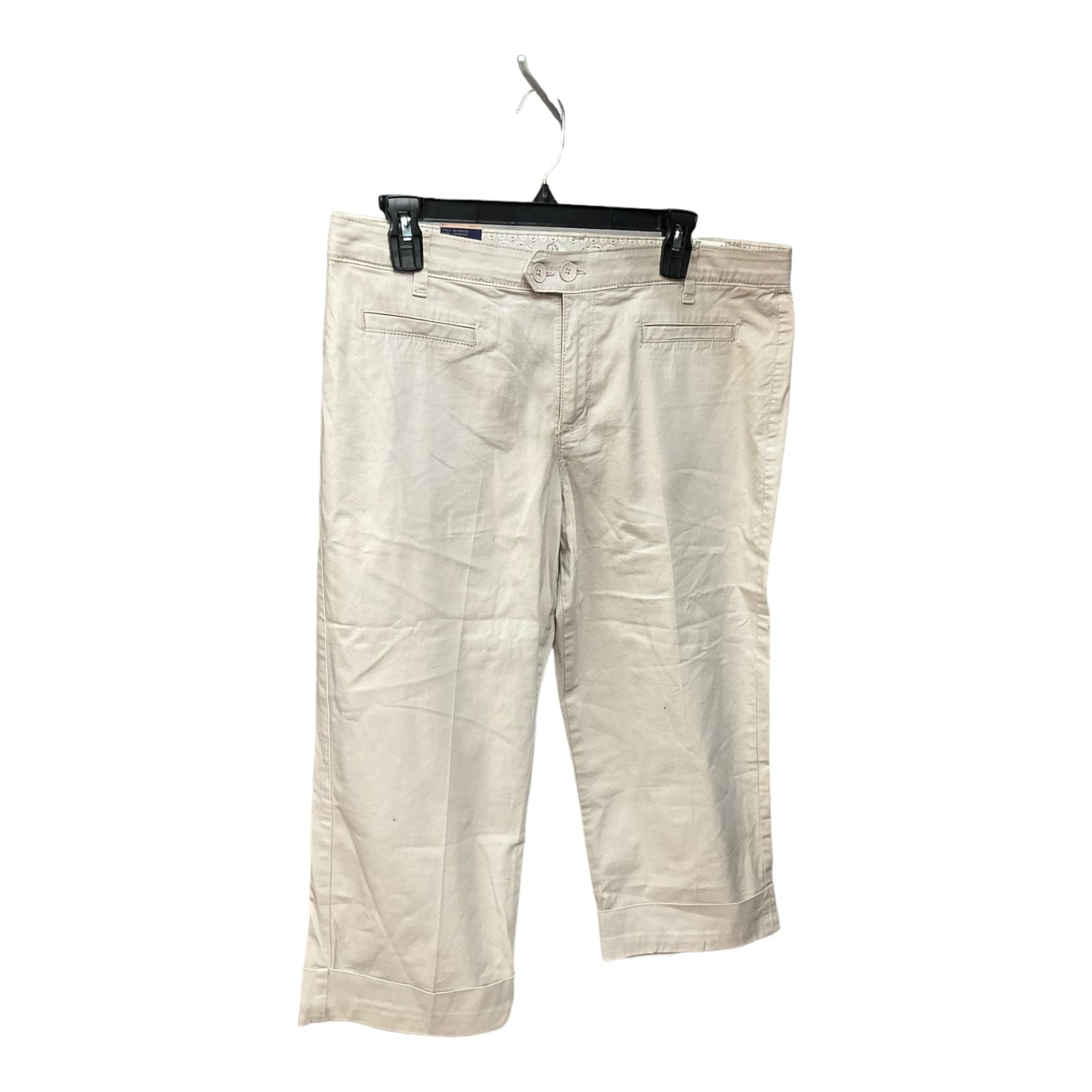 Cream Pants Cropped Bandolino, Size 12