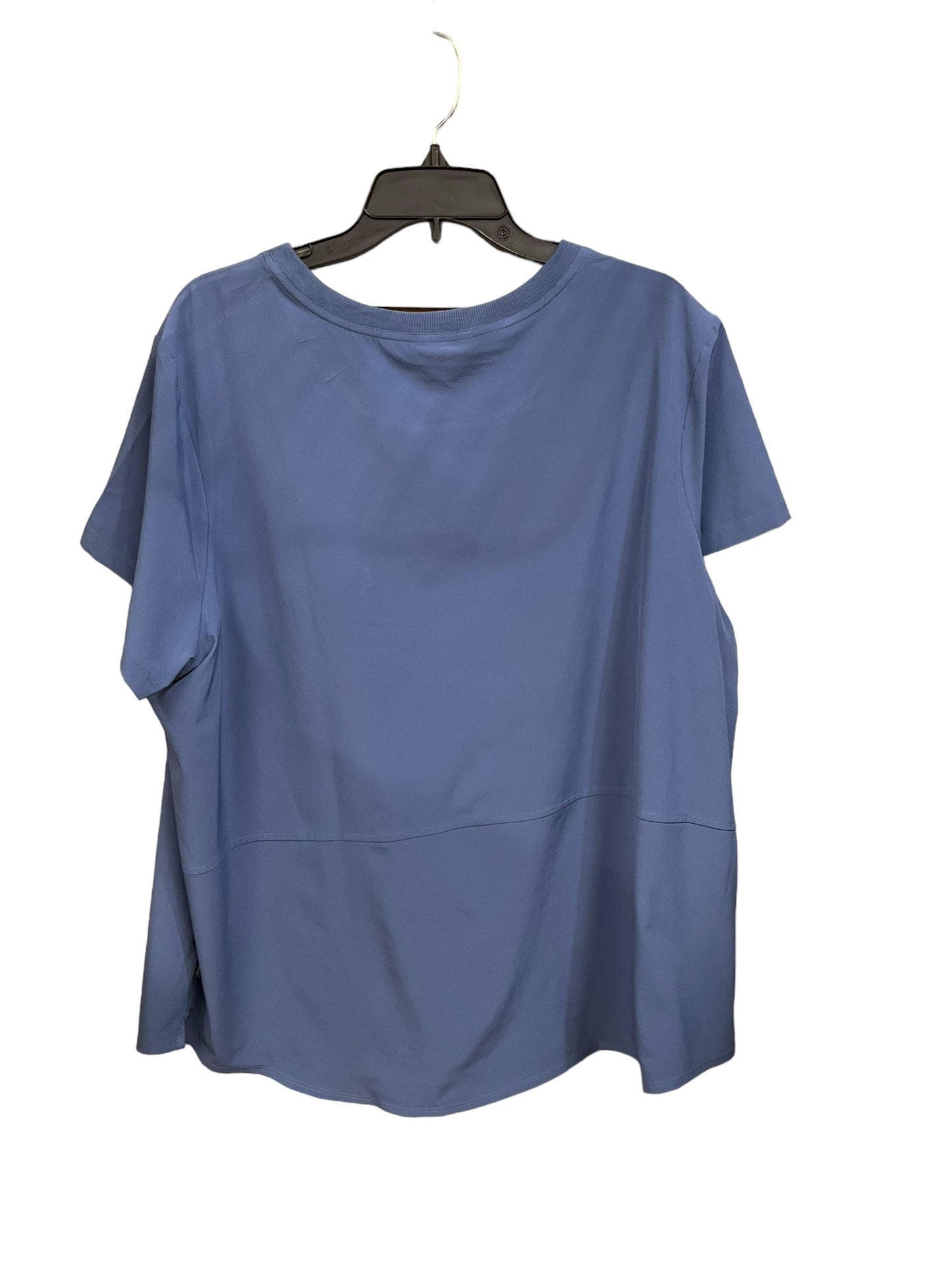 Athletic Top Short Sleeve By Eddie Bauer In Blue, Size: 2x