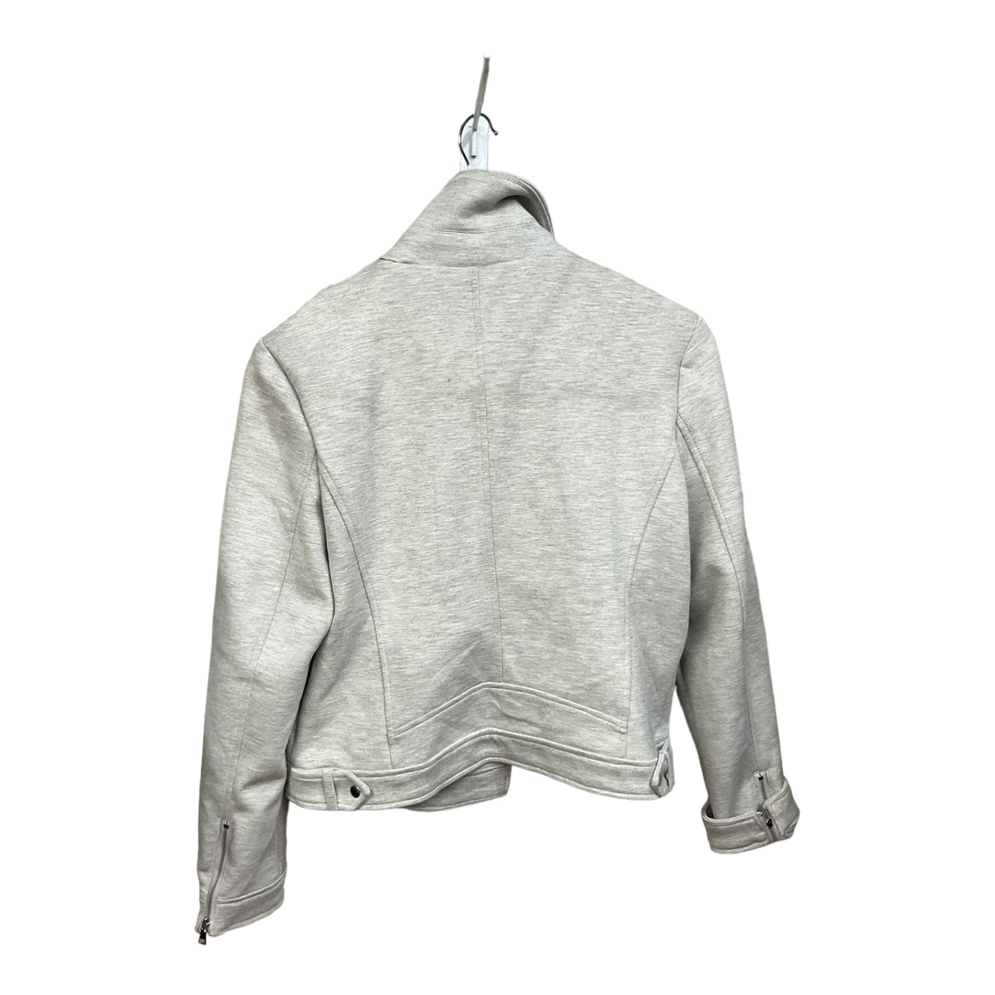 Jacket Moto By Apt 9 In Grey, Size: M