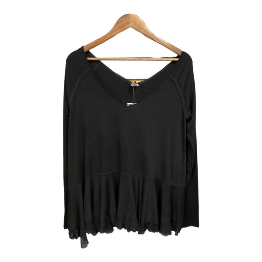 Top Long Sleeve By We The Free In Black, Size: M