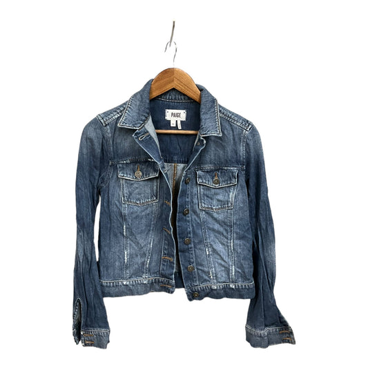 Jacket Denim By Paige In Blue Denim, Size: Xs