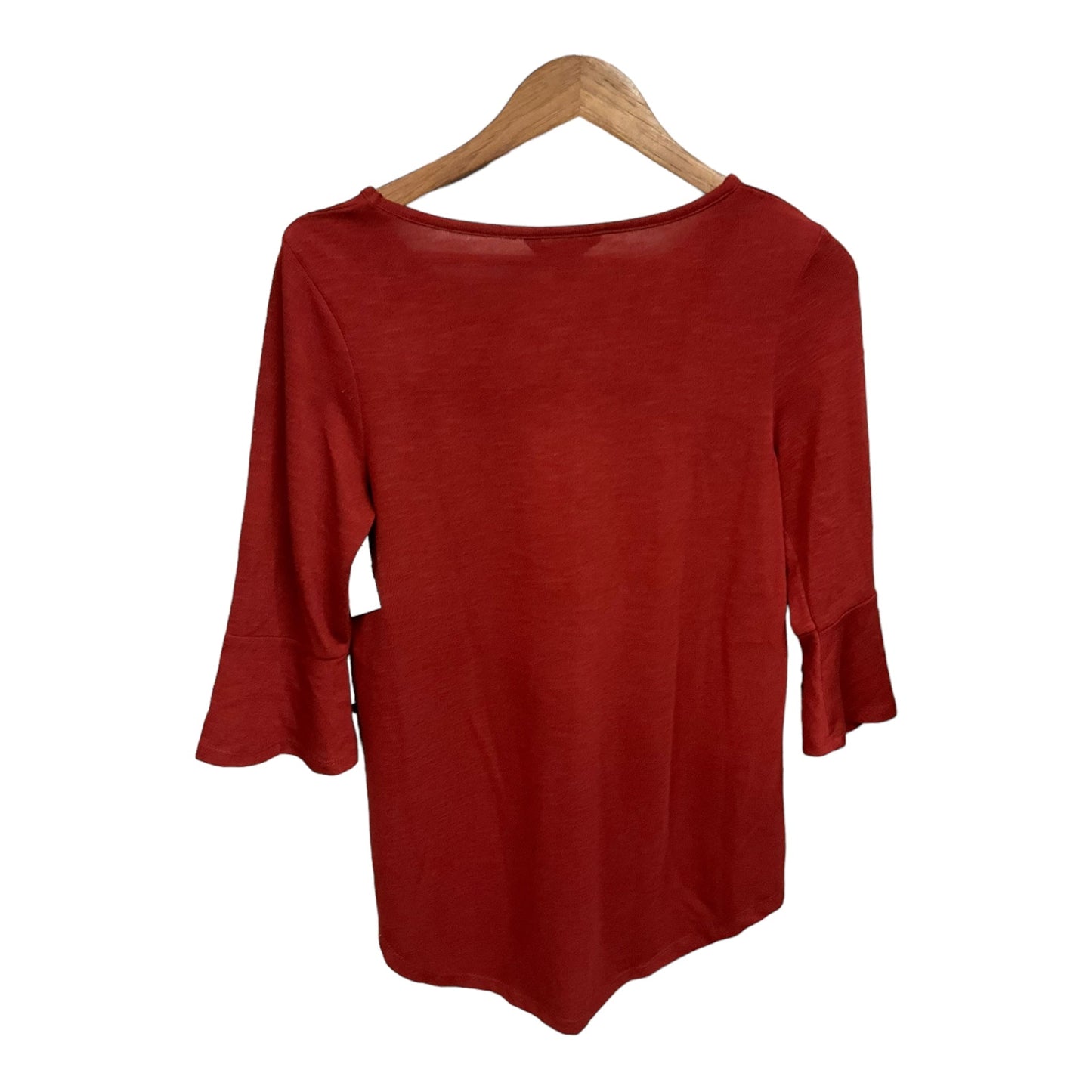 Top 3/4 Sleeve By Apt 9 In Red, Size: S