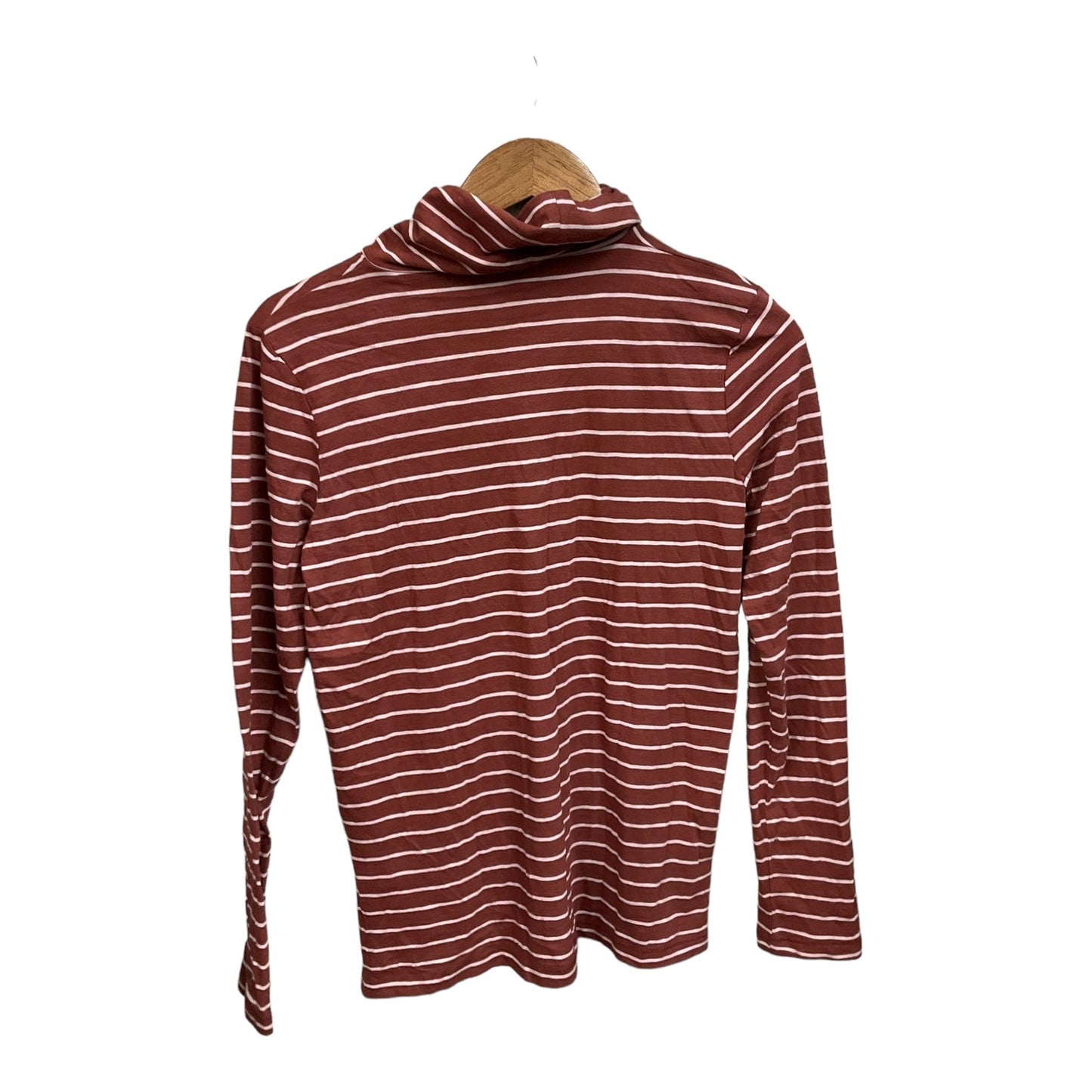 Top Long Sleeve Basic By Madewell In Striped Pattern, Size: S