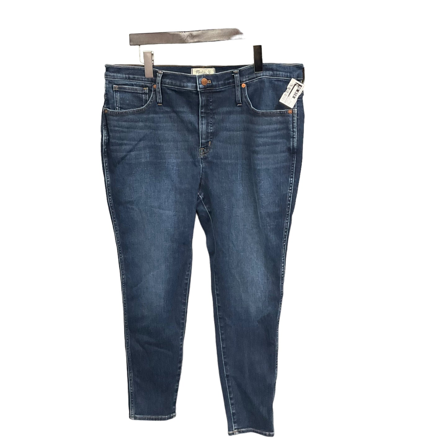 Jeans Skinny By Madewell In Blue Denim, Size: 14