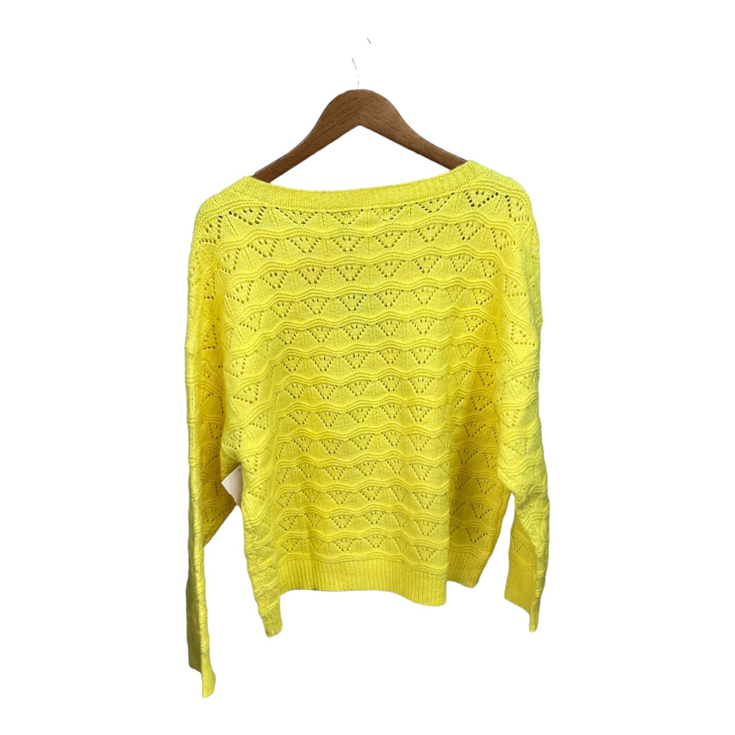 Sweater By Maurices In Yellow, Size: Xxl