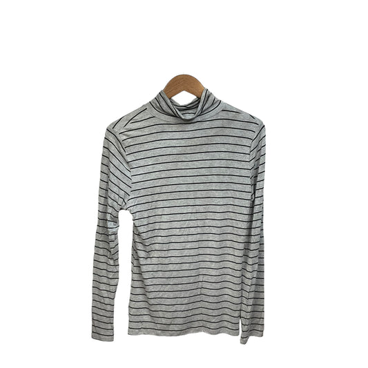 Top Long Sleeve Basic By Cable And Gauge In Striped Pattern, Size: L