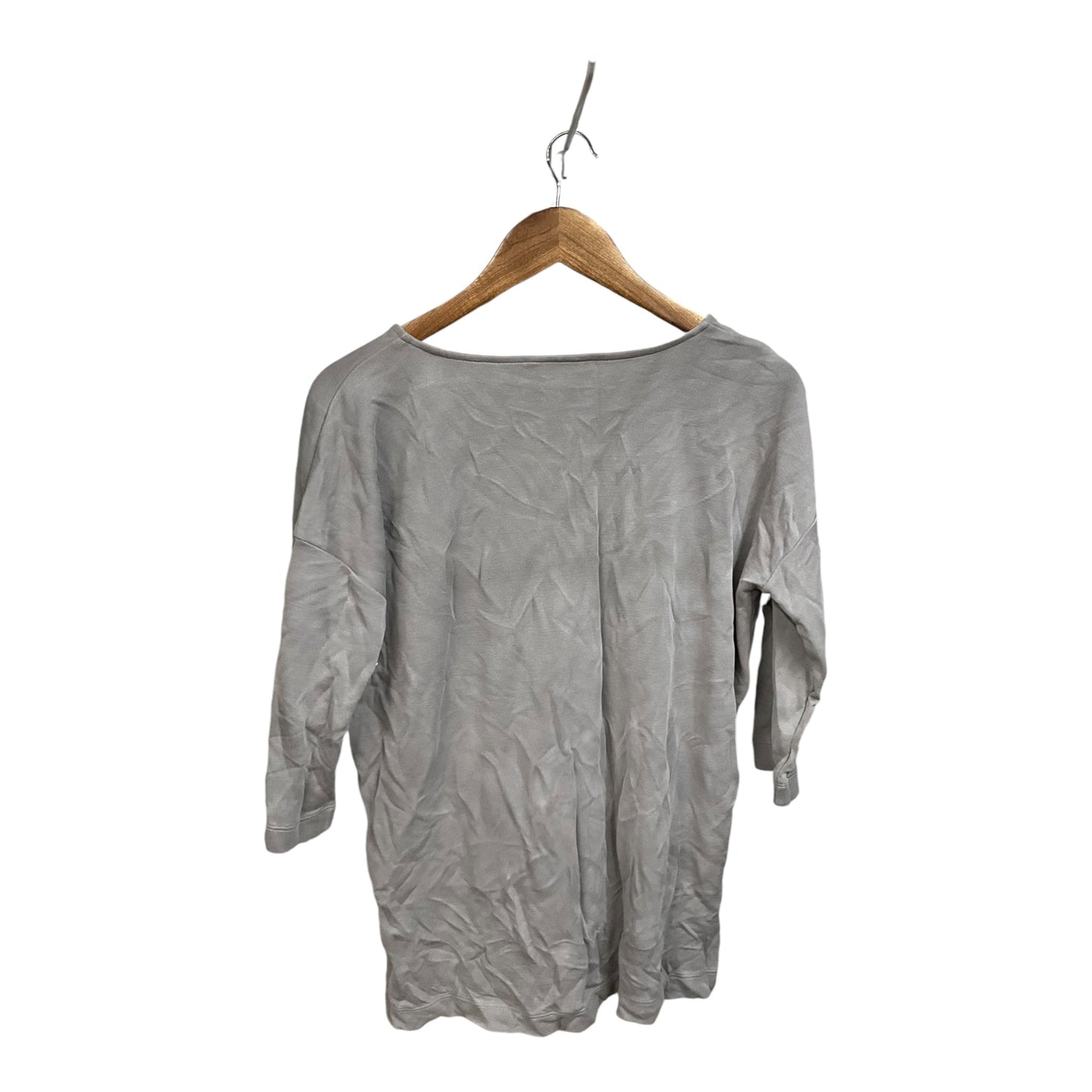 Top 3/4 Sleeve Basic By Pure Jill In Grey, Size: S