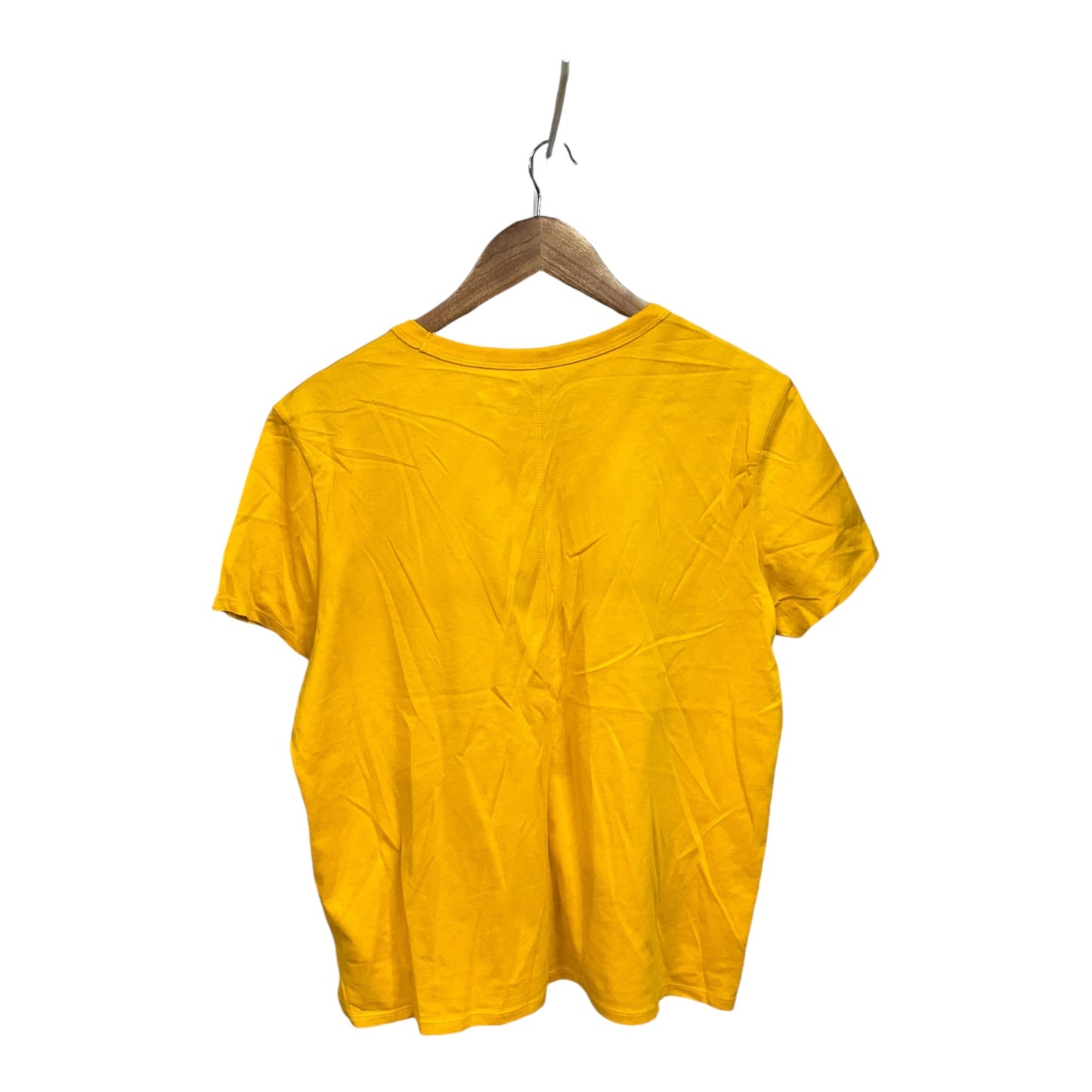 Top Short Sleeve Basic By Old Navy In Yellow, Size: M