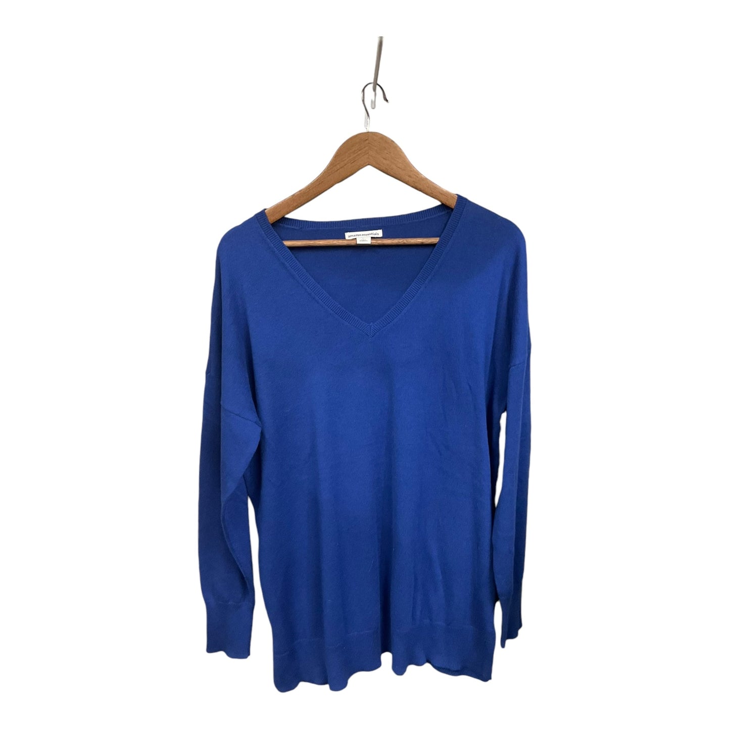 Top Long Sleeve Basic By Amazon Essentials In Blue, Size: Xl