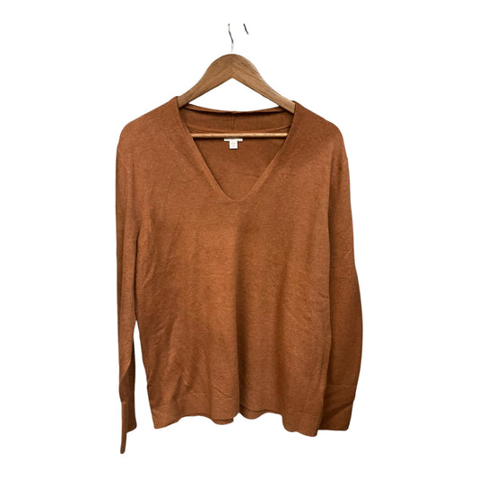 Top Long Sleeve Basic By J. Jill In Brown, Size: Xl