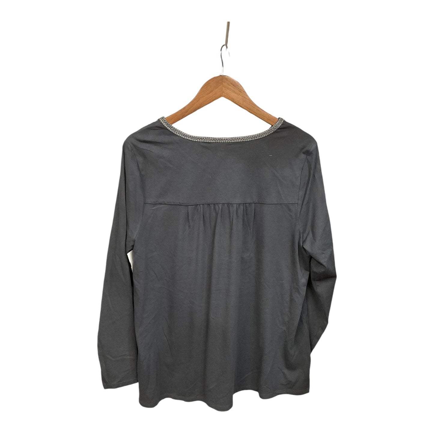 Top Long Sleeve By J. Jill In Grey, Size: Xl